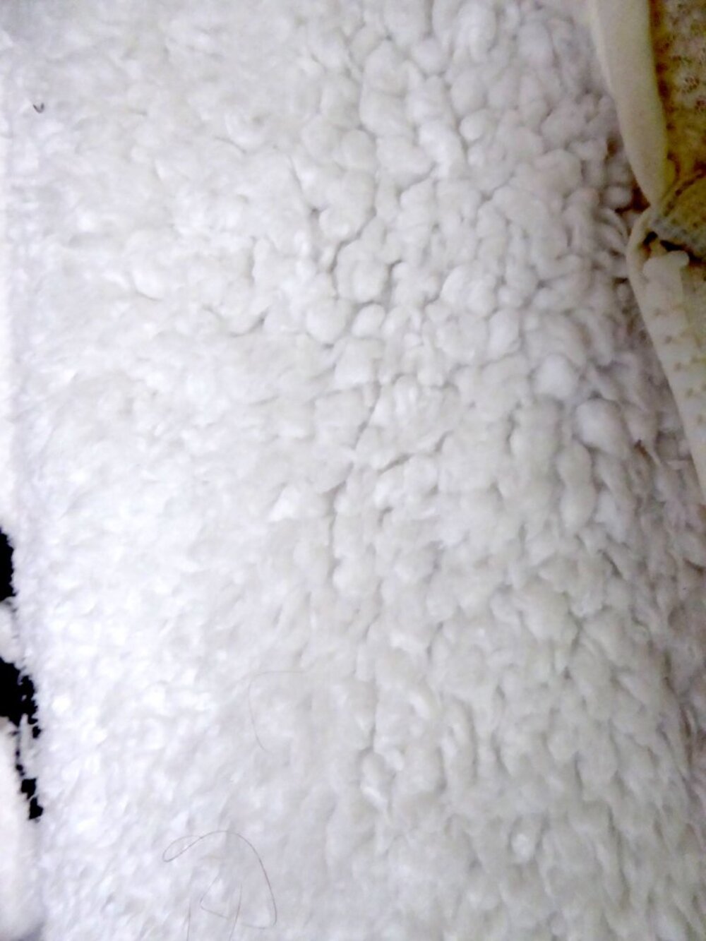 AMERICAN SO SOFTEST SHERPA LONG SLEEVE HOODED FULL ZIP JACKET WHITE BLACK LARGE - Picture 4 of 15